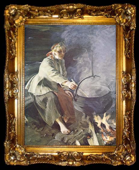 framed  Anders Zorn i eidhuset, ta009-2